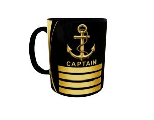 Seaman Deck dept inner handle color mug front back print captain chiefmate second mate third mate sailor mug with quotes 11oz