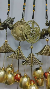 Wind Chime Solid wood antique copper hanging decorations Outdoor Garden Yard Bells Hanging Charm Decor Windchime Ornament Tube number