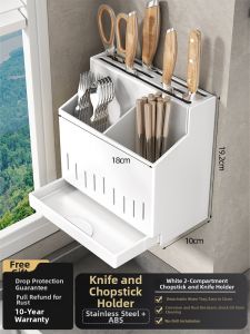 youqin | Wall-mounted Stainless Steel Kitchen Storage Rack