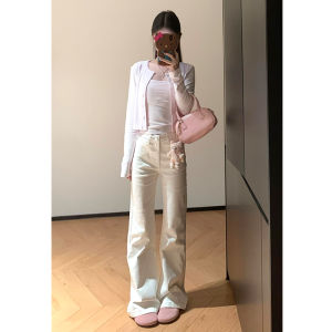 Extended Length Low Waist Bell Bottom Jeans Womens Autumn New Style Slimming Non-Matching Leggings Fashionable Ladies Jeans