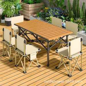 Portable Camping Table and Chair Set High Back Kermit