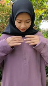 Kaftan Crinkle Airflow Lyora Terbaru Dan Termurah | Dress Kaftan Wanita Polos Crinkle Airflow