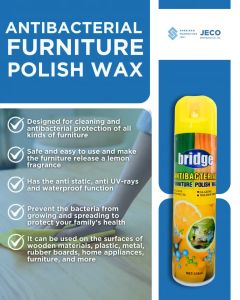 Bridge Antibacterial Furniture Polish Wax: Easy Application & Protection