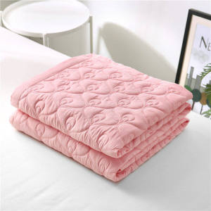 Washed Cotton Solid Color Printing Air Conditioner Quilt Summer Thin Queen Super King Size Quilt