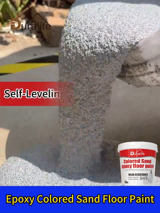 ✨50-Year Durable✨Duralite Epoxy Sand Floor Paint 800g Epoxy Cement Paint Imitation Marble High Gloss Wear-Resistant Rough Cement Floor Tiles Concrete for Household Waterproofing and Anti Slip Epoxy Colour Sand 环氧彩砂