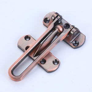 AmoKi Buckle Door Lock Zinc Alloy Door Bolt Safety Buckle Safety Anti-theft Silver
