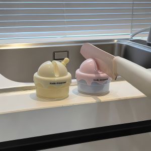 Kitchen Essential Ice Cream Knife Sharpener Home Use Vegetable Fruit Knife Sharpstone Suction Moveable Sharpening Stone