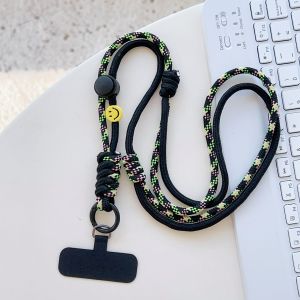 สายโทรศัพท์มือถือแบบสะพายข้างลายยิ้มหลากสีสันแฟชั่น สายสะพายข้างแบบถือเป้ สายแขวนคอแบบยาว เรียบง่าย ทนทาน สำหรับเด็กและเยาวชน