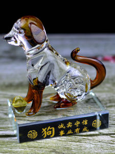 Modern Simplicity Crystal Zodiac Animal Figurines Wealth Bearer Design Male Female Gift Home Decorations Desktop Ornaments