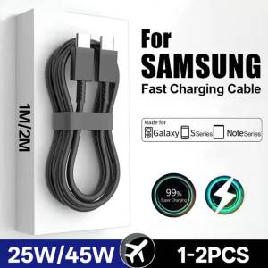 Cáp USB C NNBILI Dành Cho Samsung Galaxy S22/S23/S24/S25 Ultra/Note 10/5G 20 A53/A54 Cáp Dữ Liệu Type C Sạc Siêu Nhanh Tùy Chọn Gói 1/3/5 Chiếc