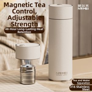 316 Stainless Steel Magnetic Tea Water Separation Portable Thermos Cup