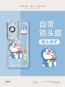 Huawei P60 Transparent Silicone Case with Lense Film Full Cover Anti-Fall Protection for P50 pro P40 Pro+ Ten Shell Protective Cover