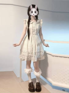 Sweet Fairy Skirt with Gentle Style And Butterfly Knot Short Sleeve Womens Dress City Commute And Daily Wear Summer 2025