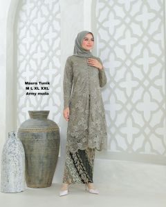Nuriel Shop - Kebaya Maura - Pakaian Wanita - Baju Kebaya Model Terbaru - Setelan Kebaya Wanita