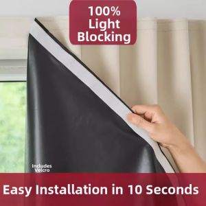 Easy Install Adhesive Blackout Waterproof Curtain