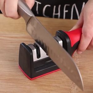 Dụng cụ mài dao kéo đa năng mài dao cầm tay 3 cấp độ có tay cầm chắc chắn tiện lợiAn Toàn khi Sử Dụng-NIEVE