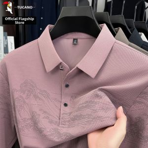 TUCANO | Long Sleeve Collared Printed Mens T-Shirt Spring New