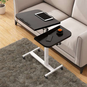 XUXU Elevatable Table Meja Belajar Portable Foldable Movable Bedside Computer Desk Meja Komputer Sofa Side Table With Wheels Meja Pejabat 床边桌 电脑桌