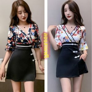 Improved Kimono Foot Massage Technician Overalls Dress Elegant Foot Bath Sauna Parka Covering Belly Thin Pedicure Clothes