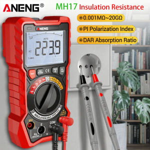 2-in-1 Insulation Resistance Multimeter ANENG 19999 MH17 AC/DC Voltage Meter Lithium Battery Megohmmeter PI/DAR Car Repair Tools