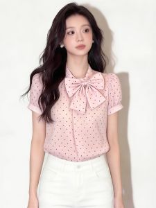 SHUAIYUE | Áo Nữ Đa Năng Có Cổ Tied-up Nơ và Tay Voan