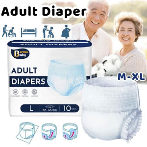 10PCS/Pack Adult Diaper Soft Pull Ups Pants Diapers M/L/Xl Breathable Absorbent Strong