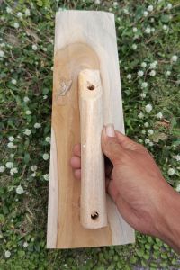 RASKAM SUDU KAYU JATI TROWEL PENGHALUS PLESTER