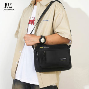 LouisWill Mens Bag Fashion Shoulder Bag Large Capacity Messenger Bag Crossbody Bag Outdoor Sports Bag Leisure Bag Waterproof Portable Shoulder Bag Anti-Scratch Bag Sling Bag