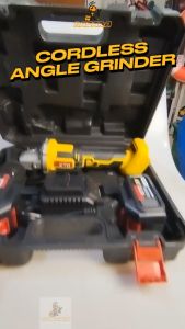 Nasara KTO Electric 18V Cordless Angle Grinder Machine Brushless Rechargeable Battery Metal Cutting Polish Mesin Canai