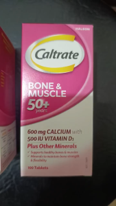 [ CALTRATE ] B100 Tablets Bone & Muscle 50+ Calcium 600mg Vitamin D3 500IU Magnesium Zinc for Adults 50+