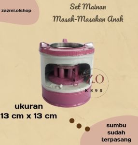 Kompor Mini Mainan Anak Tradisional/Kompor Mini Anak Bisa Masak Beneran/Mainan Masakan Anak Perempuan/Sumbu Sudah Terpasang