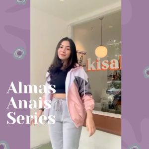 Jaket Parasut Hoodie Wanita - Almas Jaket Peach