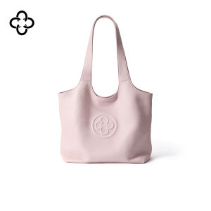 Genuine Leather Pink Tote Bag High Capacity