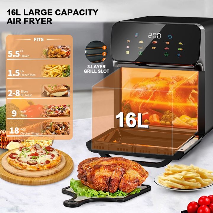YOWXII🔥 Smart LCD Touchscreen Air Fryer 20L /9L/7L arge Capacity ...