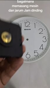 Movement Wall Clock Mesin Jam Dinding Edison Y888X Step Quartz