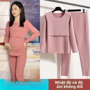 MAITINGLAN | Bộ Quần Áo Len Fleece Mang Thai và Sau Sinh
