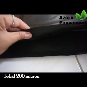 Plastik HDPE Geomembran 200 micron 4 x 6 meter untuk kolam / tambak