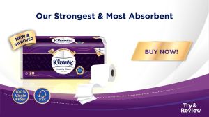 Kleenex Bath Tissue Toilet Tissue Paper Clean Care Regular - 3 Ply (200s x 20 Rolls)