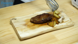 Freemir Grill Pan 30cm: Wajan Pemanggang Bulat Hitam Anti Lengket BBQ Bulgogi Pan