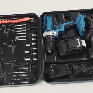 198VF/398VF Original Impact Cordless Drill Electric Drill household rechargeable With 2x Batteries and Tool Case