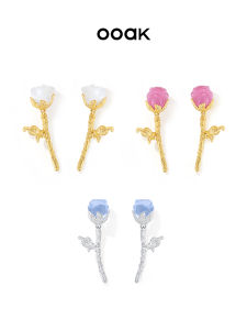 Luxury Lava Texture Semi-precious Stone Elegant Earrings