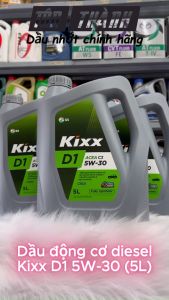 Combo bảo dưỡng ] 2 Bình Nhớt KIXX D1 ACEA C3 5W30 (5 LÍT) + Súc động cơ Castrol