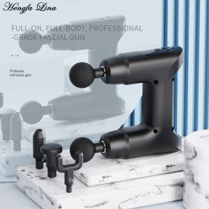 Hengfa Lina  New Double Heads Massage Neck Body Muscle Stimulation Percussion Deep Tissue Electric Massager Fitness