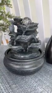 น้ำตกจำลองมงคลเสริมฮวงจุ้ย