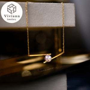 Viviann Original Gold Plated Color Keeping Necklace Balance Wood Set Chain Collar Premium Neckchain Pendant Necklace For Women Vintage Party Wedding Statement Necklace Collar Jewelry Girls Gift