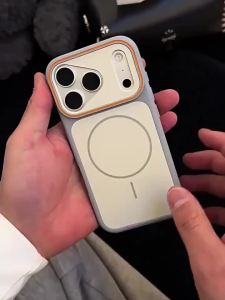 Ốp Điện Thoại Từ Tính Phantom Hai Tông Màu Sang Trọng Cho iPhone 11/12/13/14/15/16/17/18 Pro Max Plus Magsafe Ốp Lưng Cản Trước