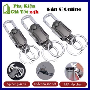 Móc Chìa Khoá - Móc Khóa Đa Năng 3in1 Kiềm Khui Nắp Chai  Cắt Băng Dính Làm Giá Đỡ Điện Thoại Xoay 360 Độ Chất Liệu Hợp Kim Không Gỉ Tiện Dụng