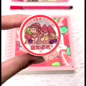 Sticker Super Panjang MOCHI KECIL 500cm/roll Pet Tahan Air Lucu Kartun Siklus 160mm