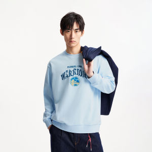 Jack Jones | NBA Team Collab Golden State Embroidered Print Round Neck Sweater
