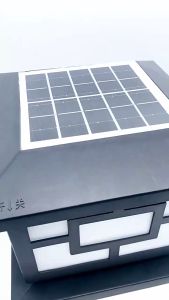 โคมไฟหัวเสา ST MALL โคมไฟพลังงานเเสงอาทิตย์ สำหรับ โคมไฟ LED ไฟแห่งซอกเสนอ โคมไฟโซล่าเซลล์ หมอนไม่เปลืองไฟ ละเมิดสวน โซล่าเซลล์ LED Lamp